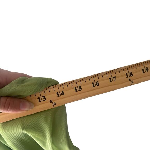 Celavie Collection Y2k Women's Size Small Green Fairy Chiffon Halter Mini Dress - Picture 9 of 10